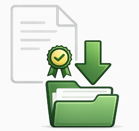 Home EC certificate download icon