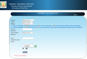 Find Survey Number Online Tamil Nadu