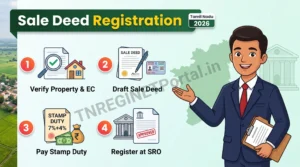 Sale Deed Registration Tamil Nadu process infographic 2026